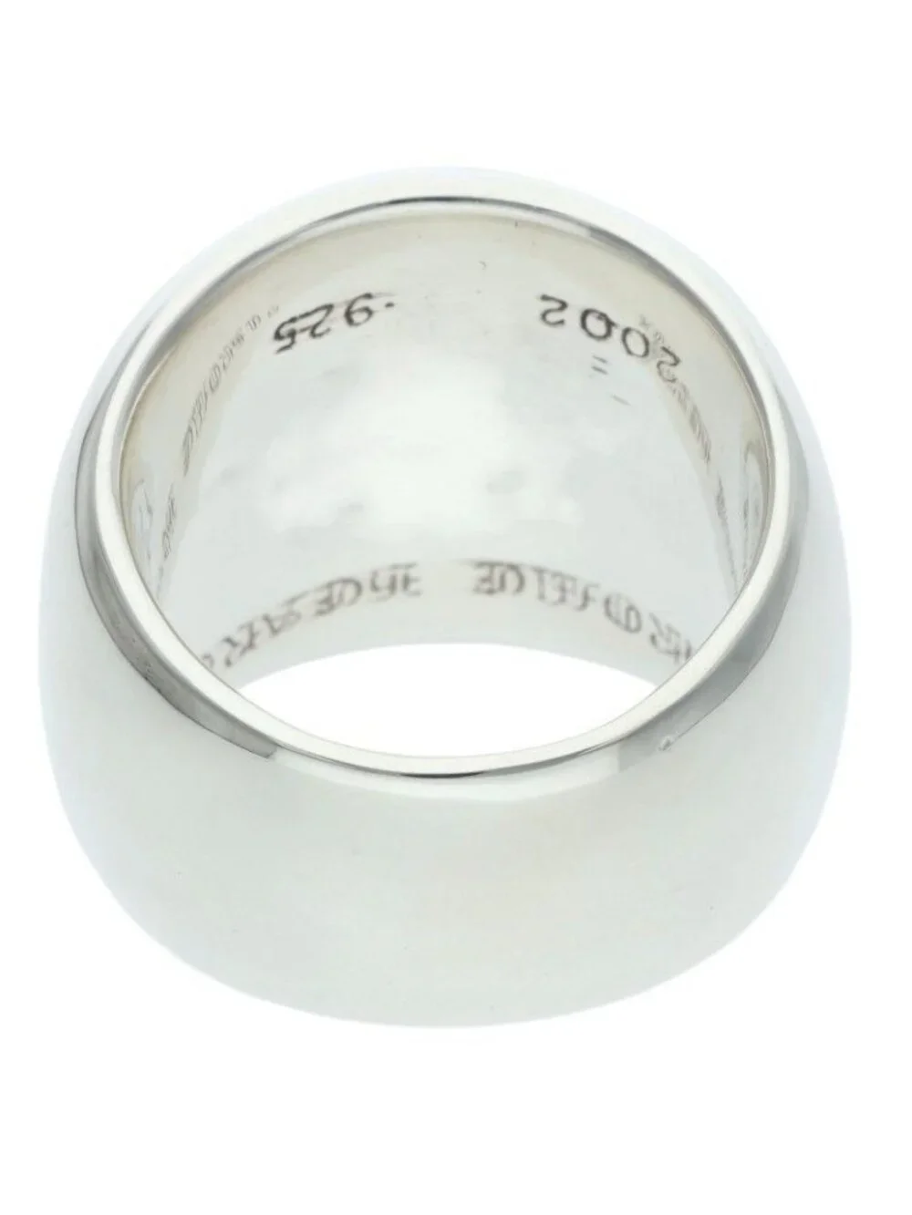 Chrome Hearts Classic Oval Cross Silver Ring